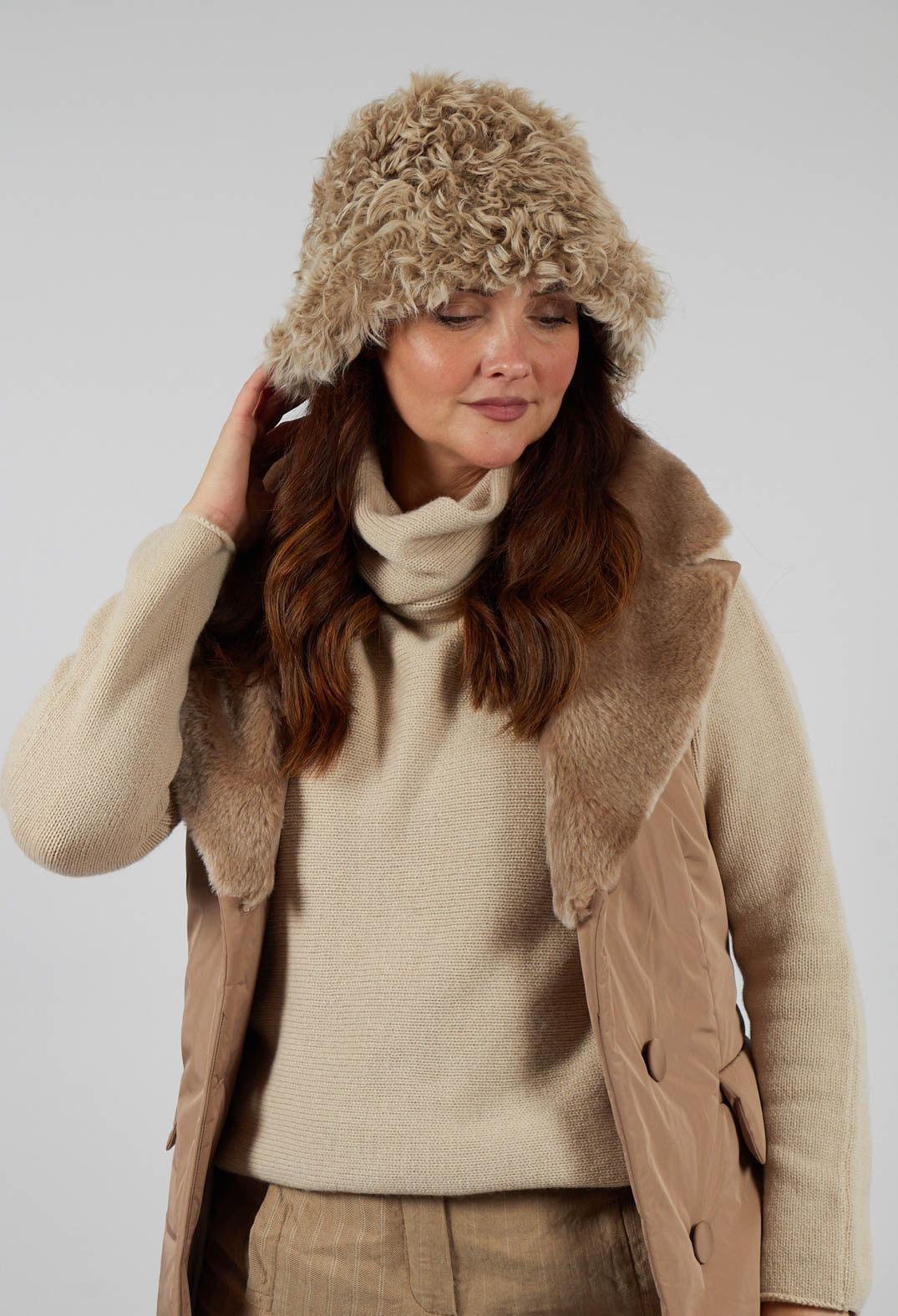 Sherling Bucket Hat in Amber