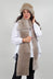Shearling Merino Toscana Scarf in Sandstone