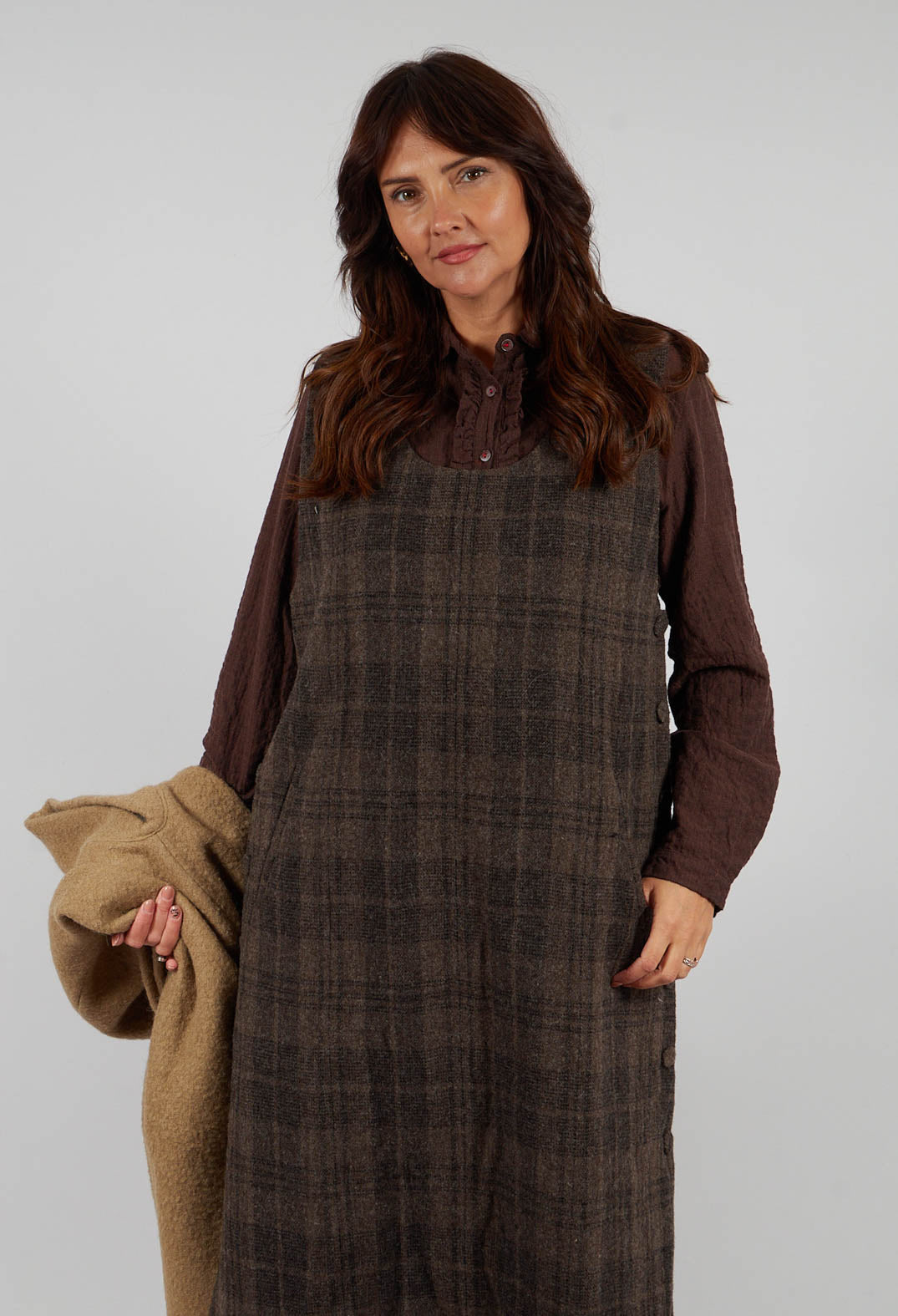 Gray Dress in Brown