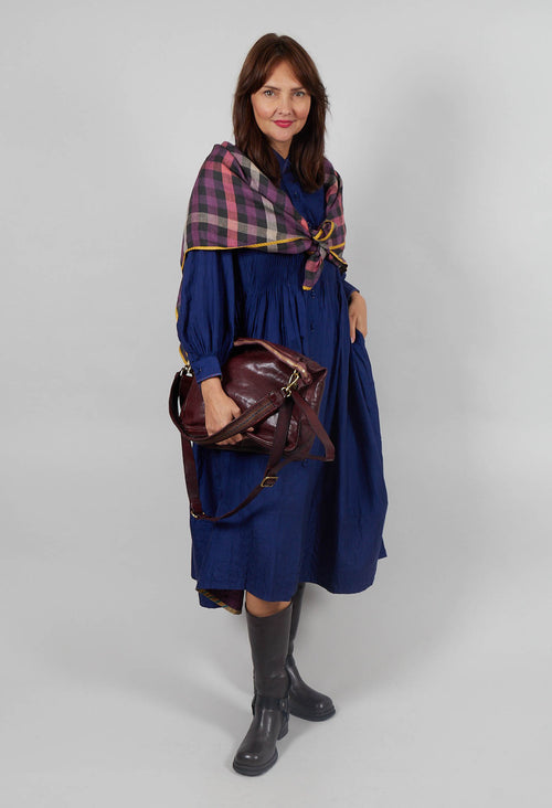 Lupine Dress in Indigo