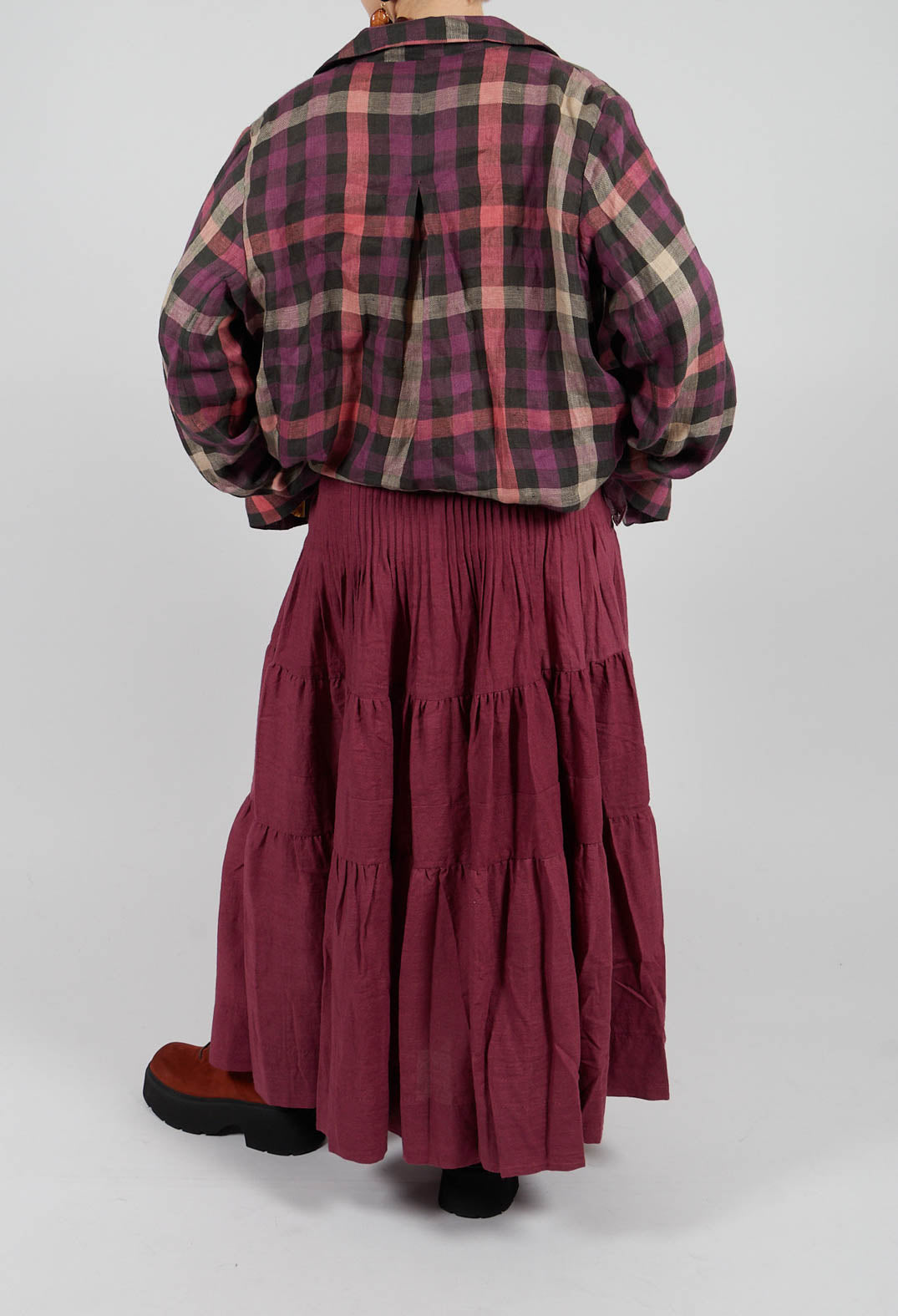 Keiko Skirt in Wine