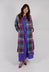 Brock Coat in Purple Multicolour