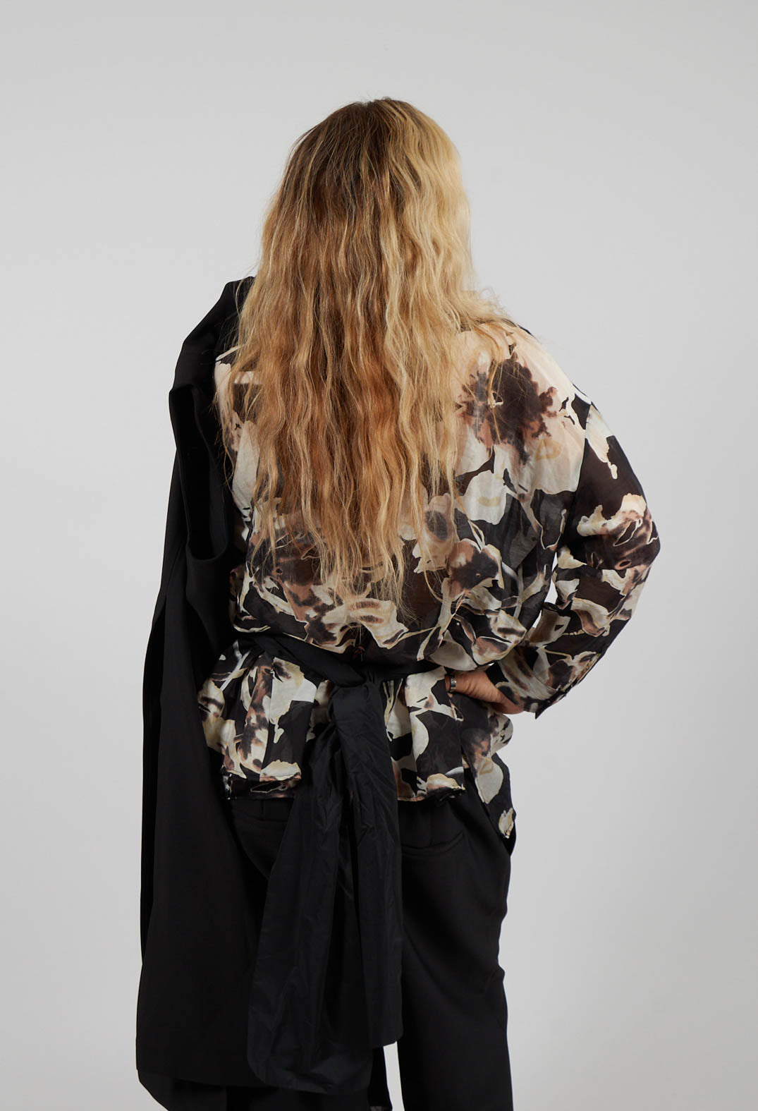 Sheer Belated Jacket in Original Print