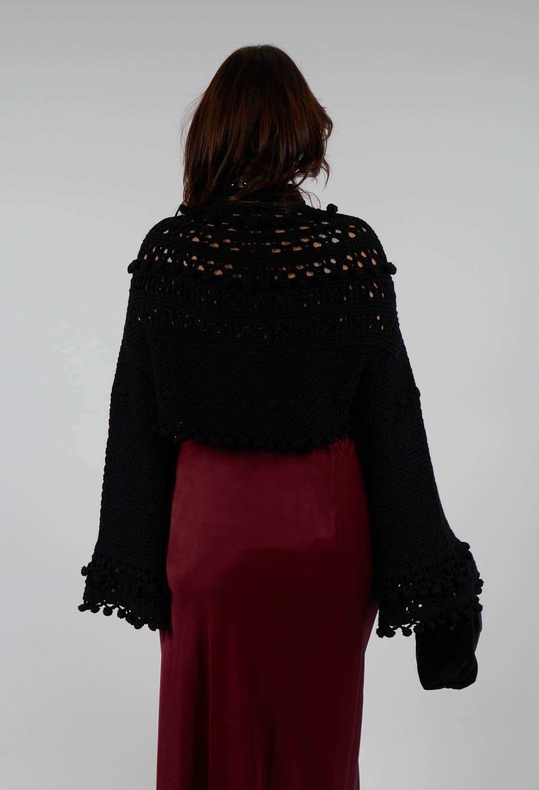 Knitted Snape Jumper in Black