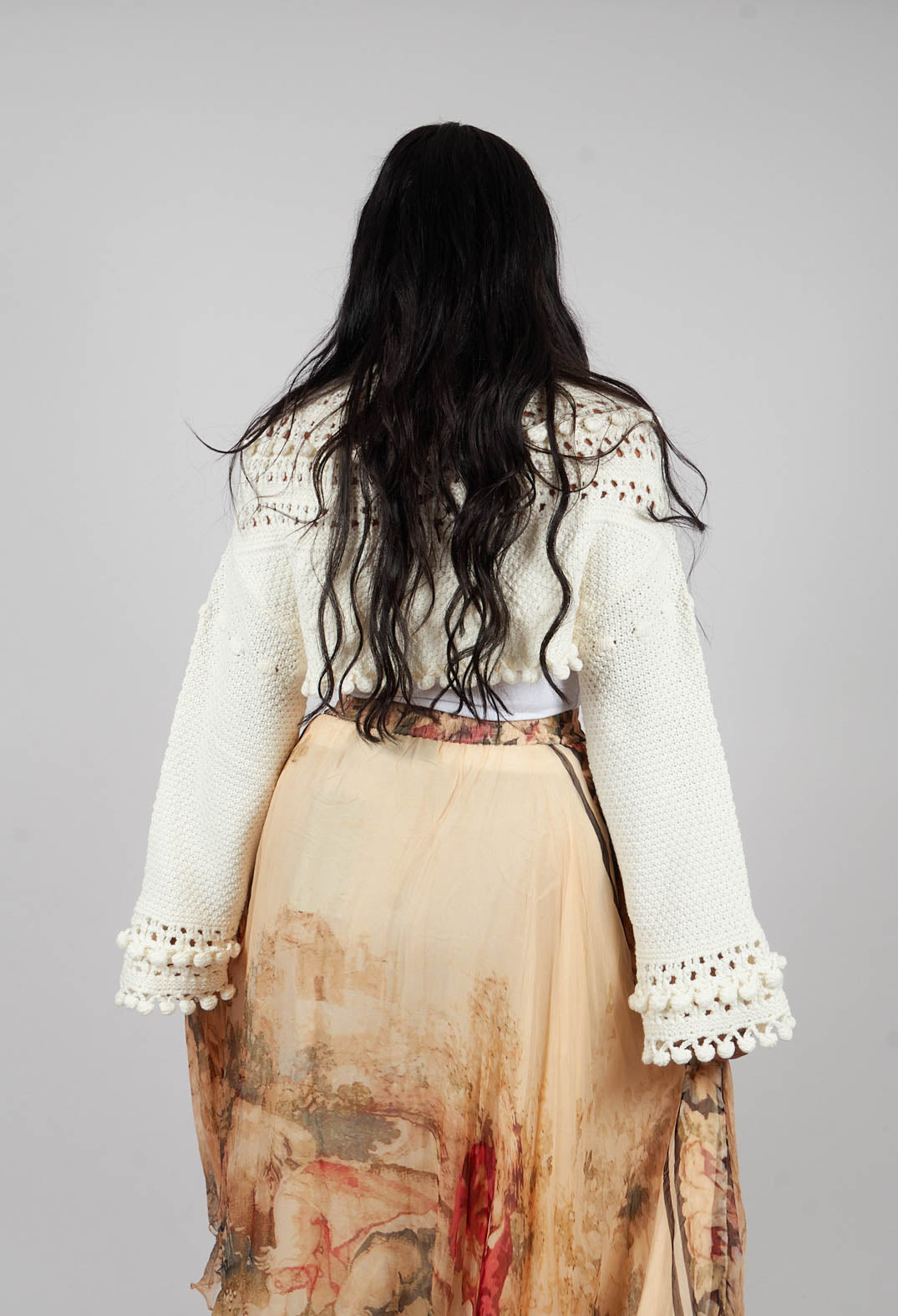 Knitted Snape Jumper in Ivory