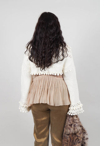 Knitted Snape Jumper in Ivory