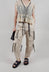 Fukkura Poplin Pants with Tie-Strings in Beige