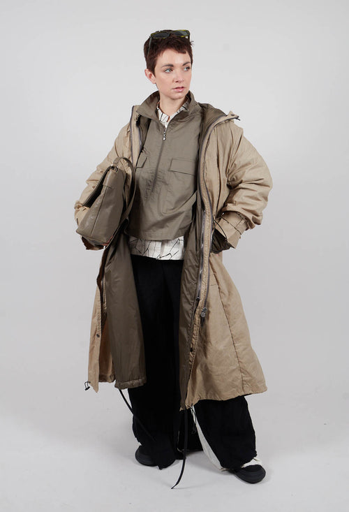 British Millerain Downcoat in Silt