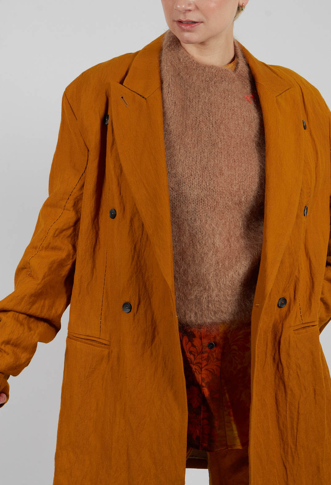 Short Coat in Tumeric
