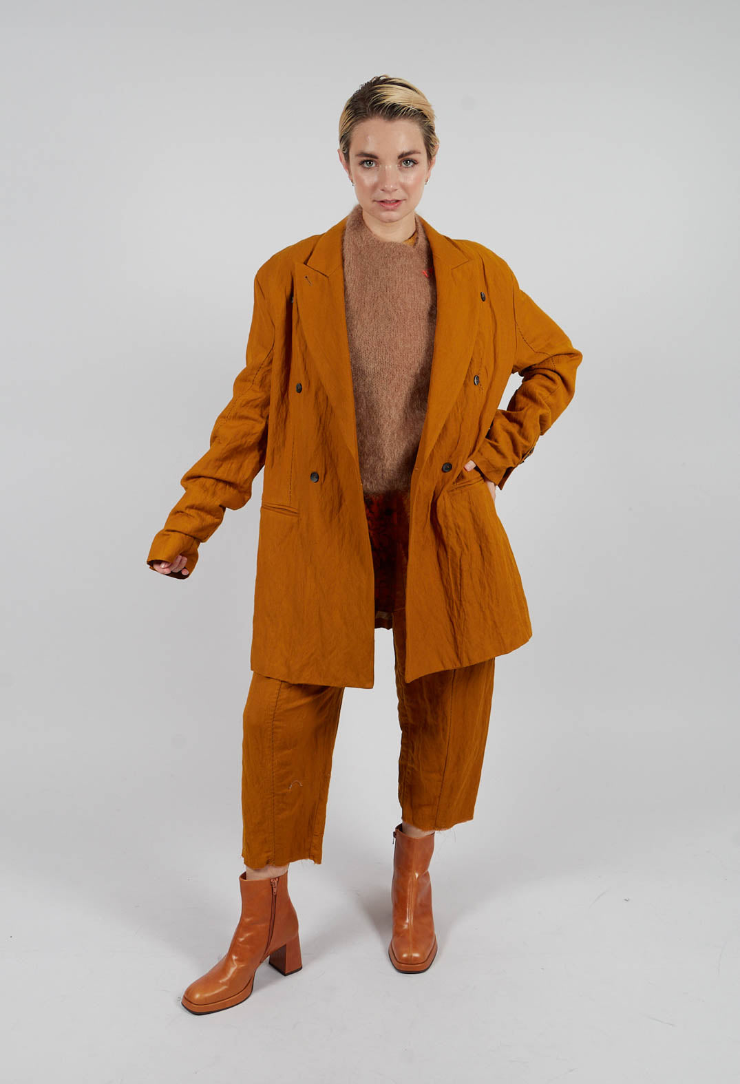 Short Coat in Tumeric