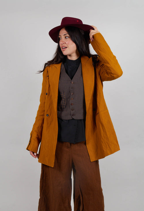Short Coat in Tumeric
