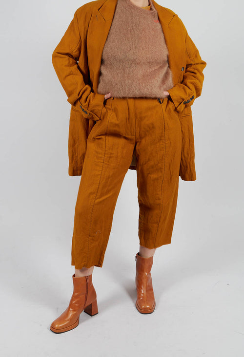 Baggy Cur Trousers in Tumeric