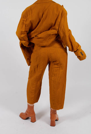 Baggy Cur Trousers in Tumeric