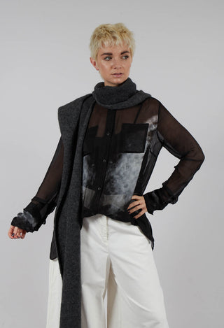 Wings Shirt in Pixel Black