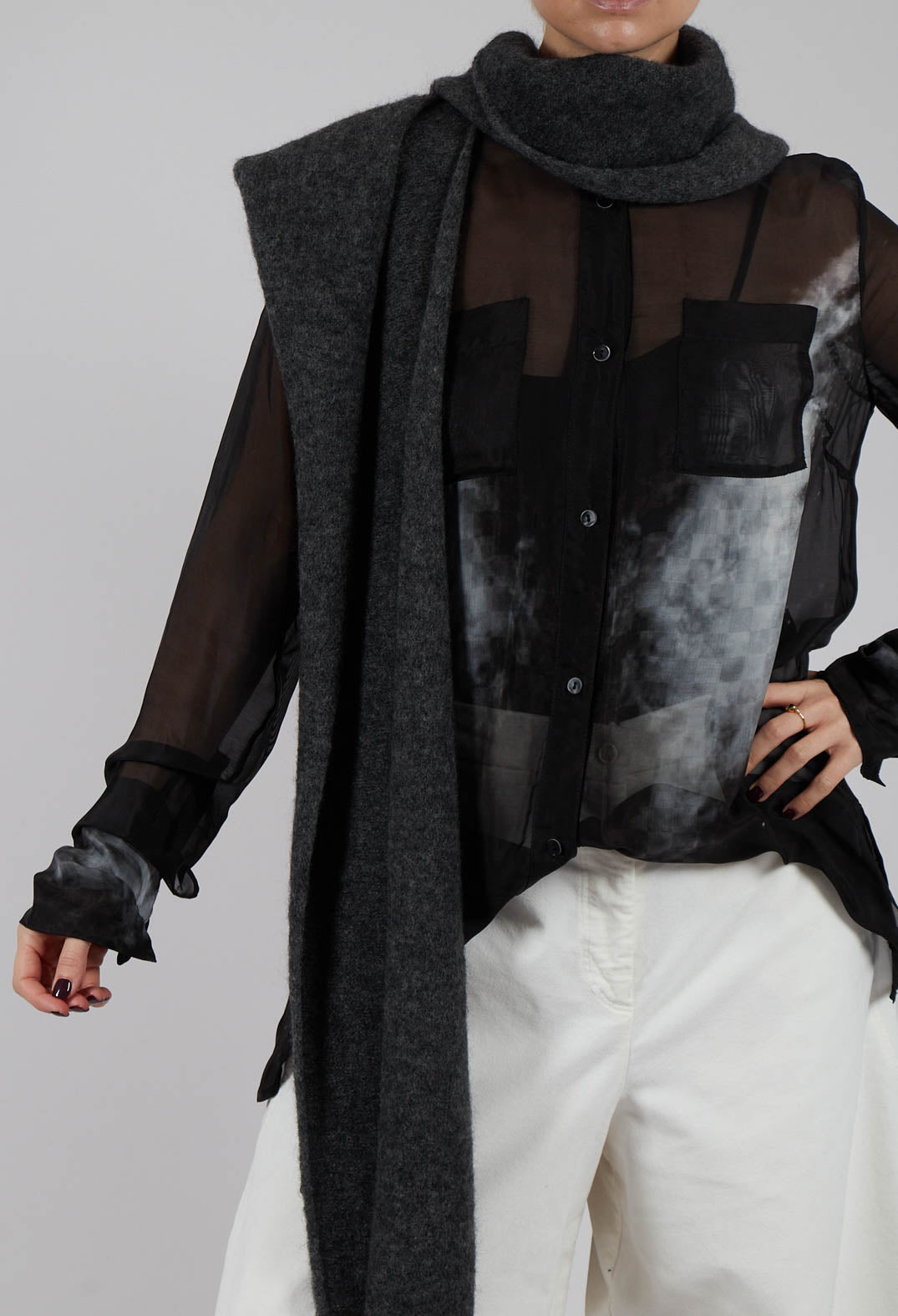 Wings Shirt in Pixel Black