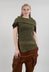 Roll Neck Knitted Vest in Moss