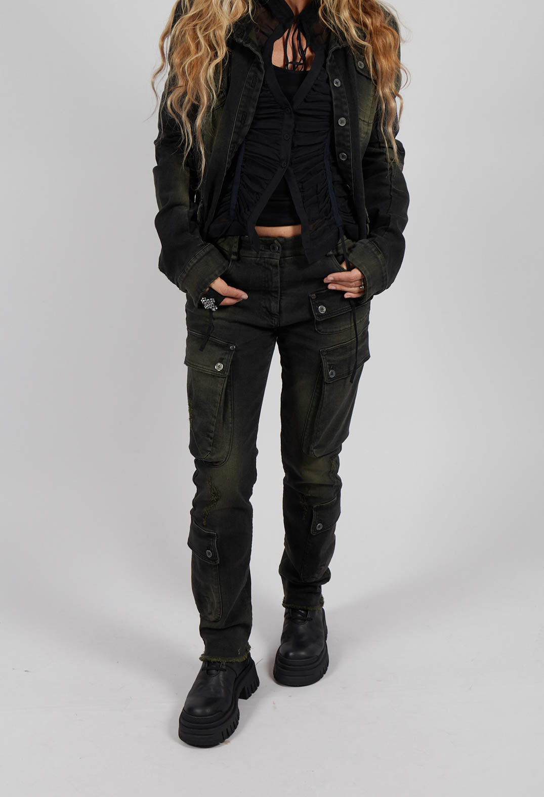 Slim Jeans in Denim Moss