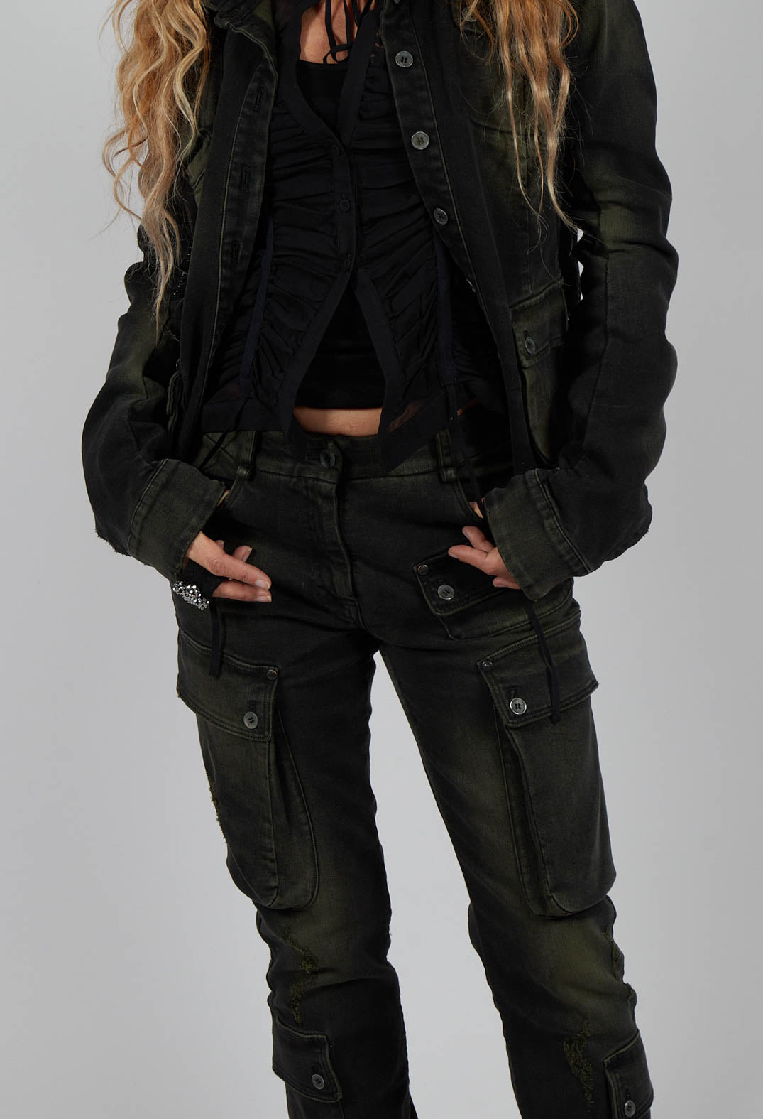 Slim Jeans in Denim Moss