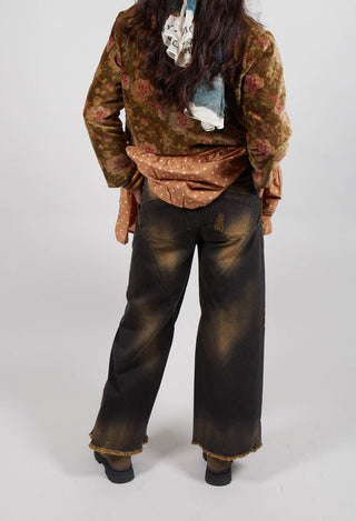 Wide Leg Jeans in Denim Tumeric
