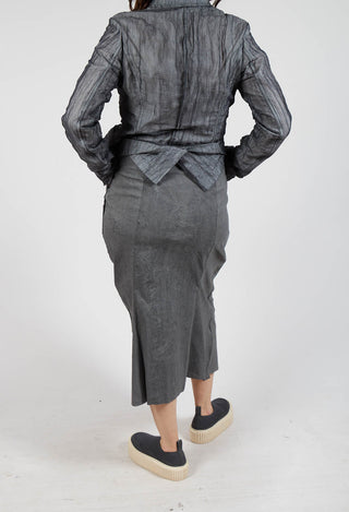 Midi Length Skirt in Asteroid Brush