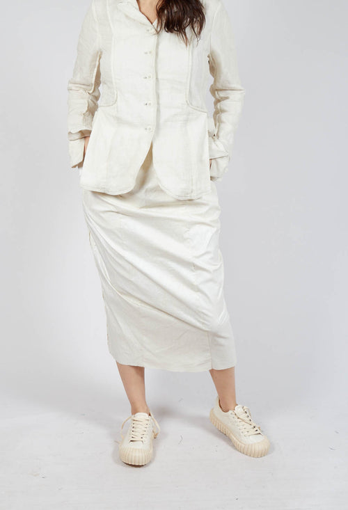 Midi Length Skirt in Galaxy Brush