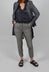 Asymmetric Belt Loop Trouser in Black Dust