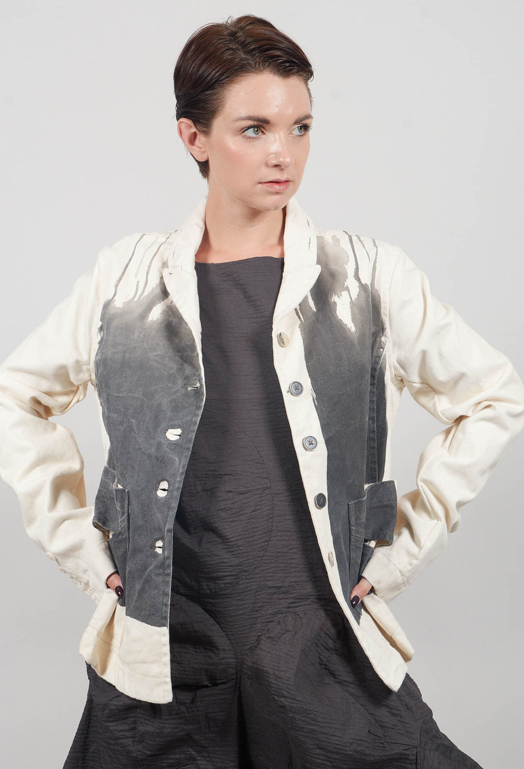 Patch Pocket Jacket in Asteroid Paint