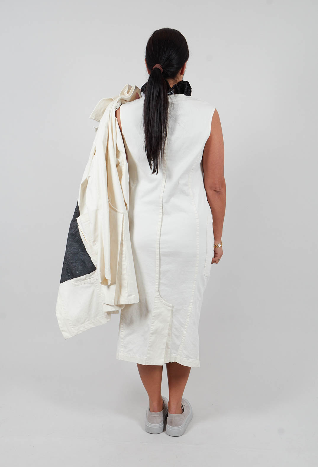 Sleeveless Midi Dressin Galaxy Paint