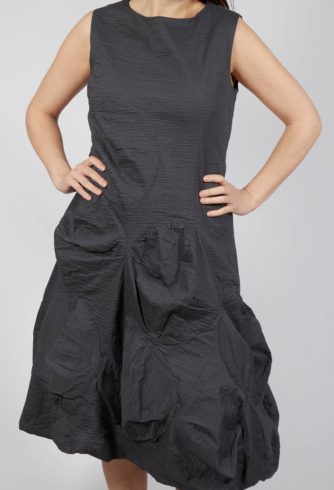Bubble Midi Dress in Asteroid