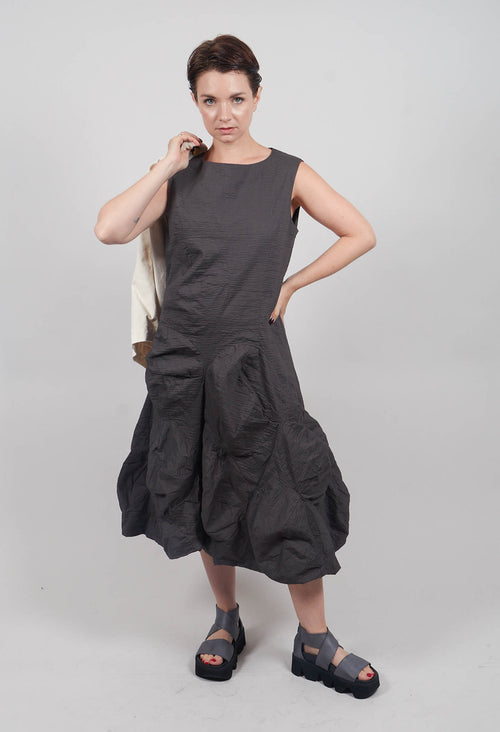 Bubble Midi Dress in Asteroid
