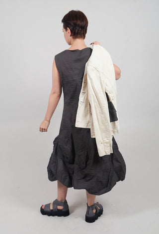 Bubble Midi Dress in Asteroid