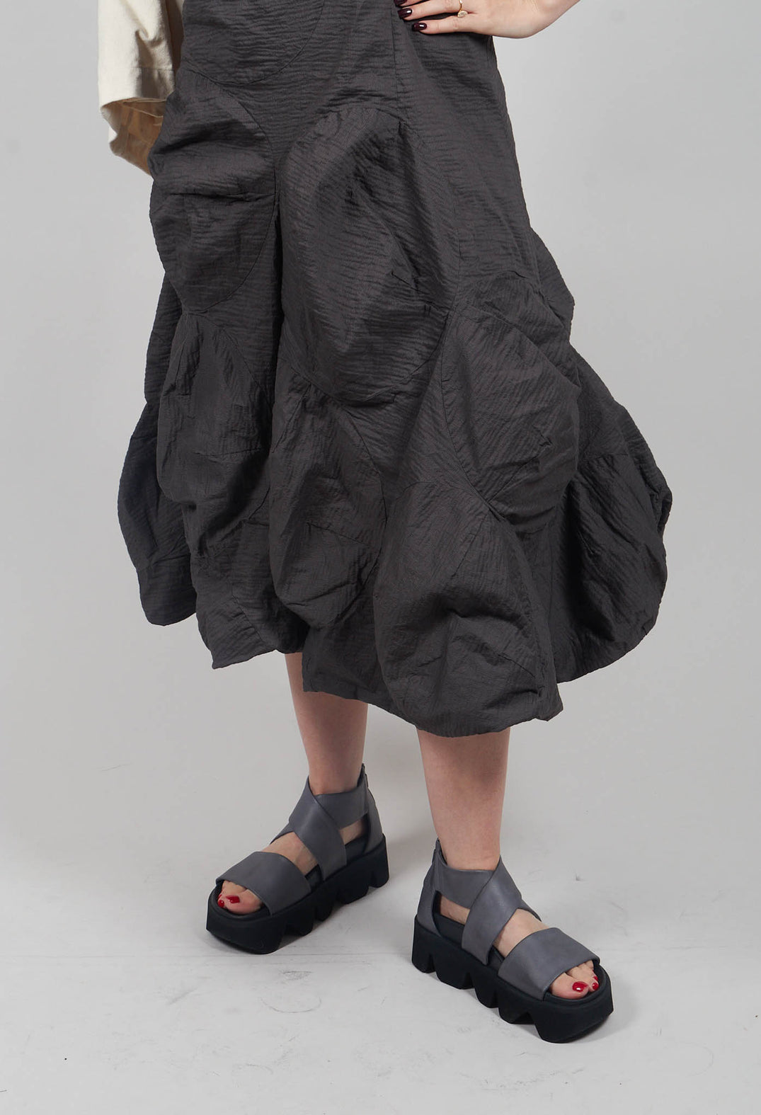 Bubble Midi Dress in Asteroid