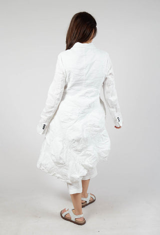 Longline Bubble Coat in Starwhite