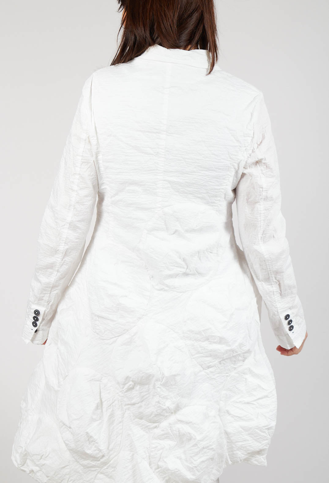 Longline Bubble Coat in Starwhite