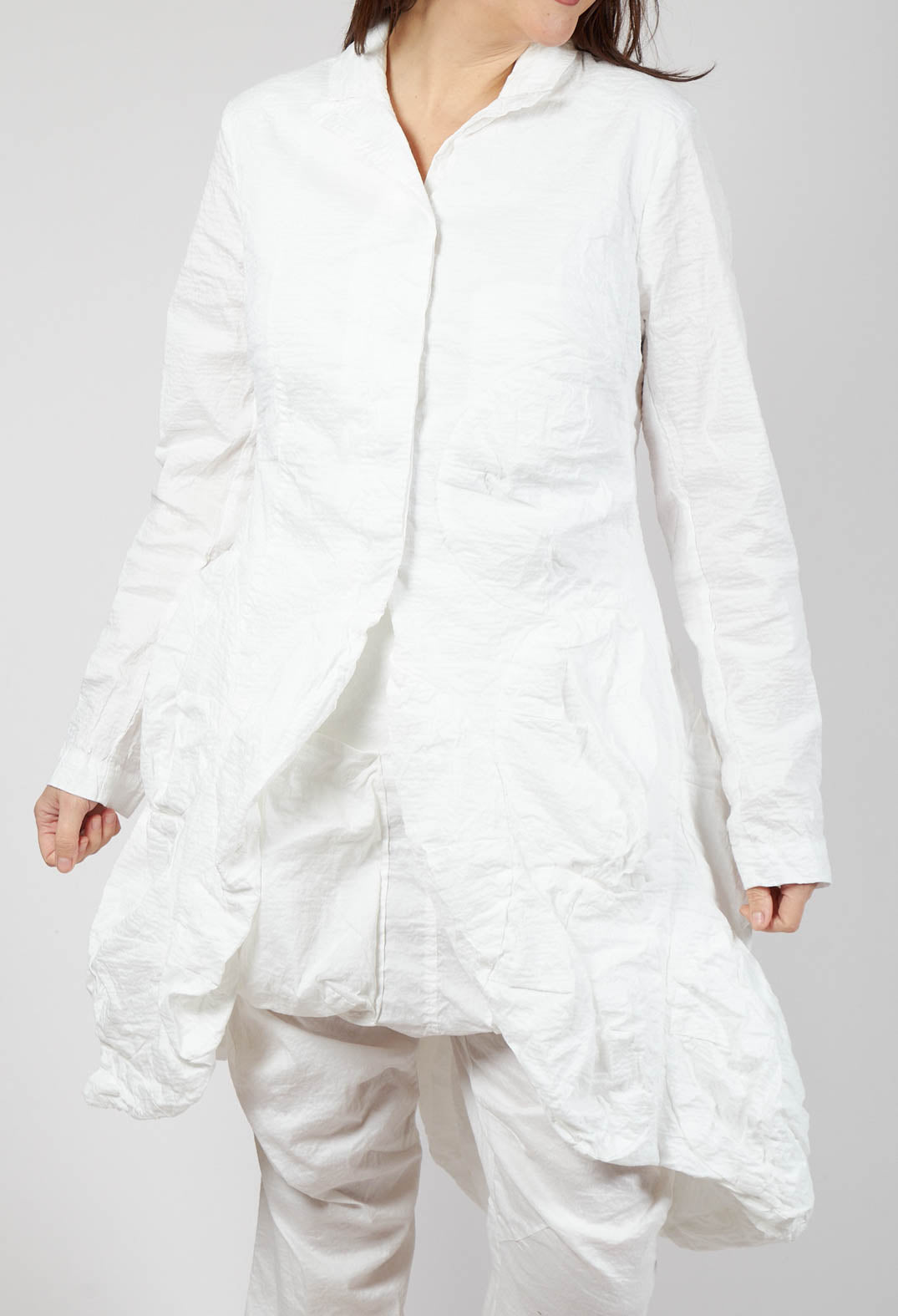 Longline Bubble Coat in Starwhite