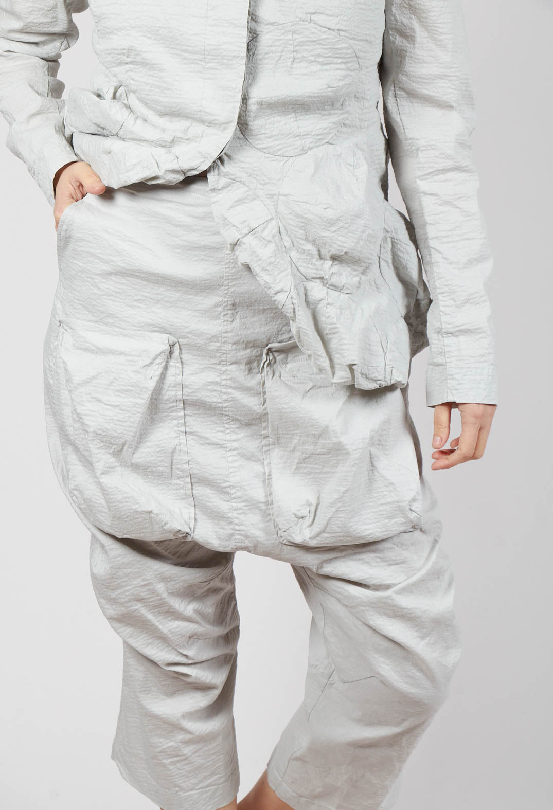 Pocket Front Trousers in Moon