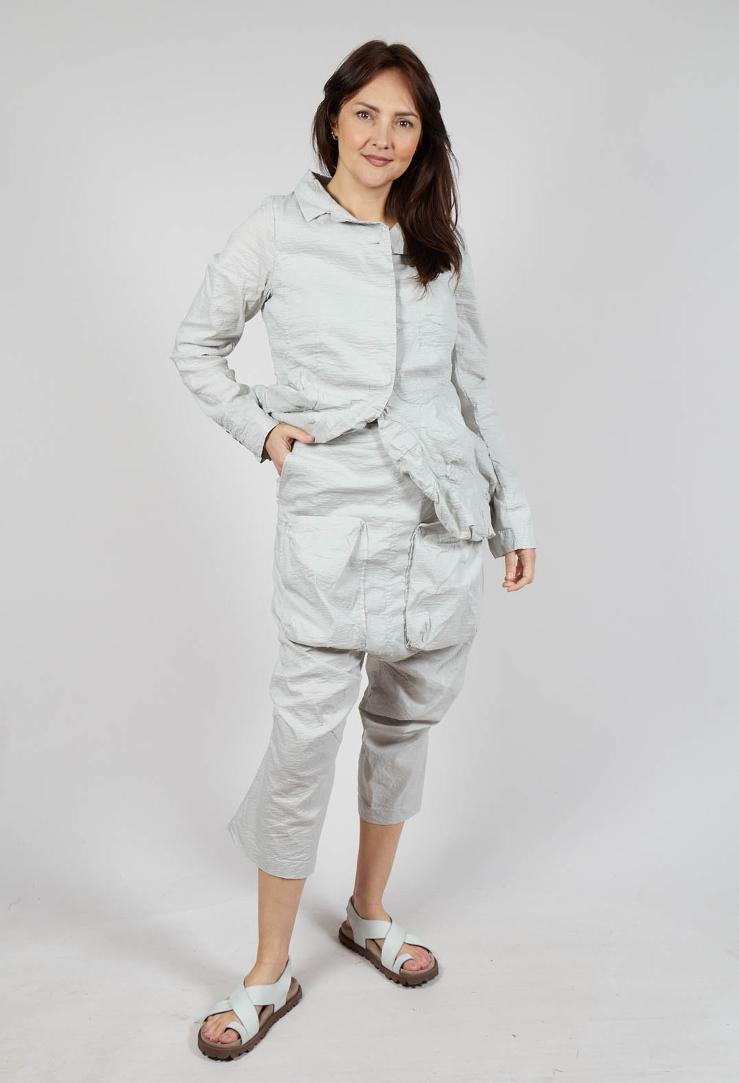 Pocket Front Trousers in Moon