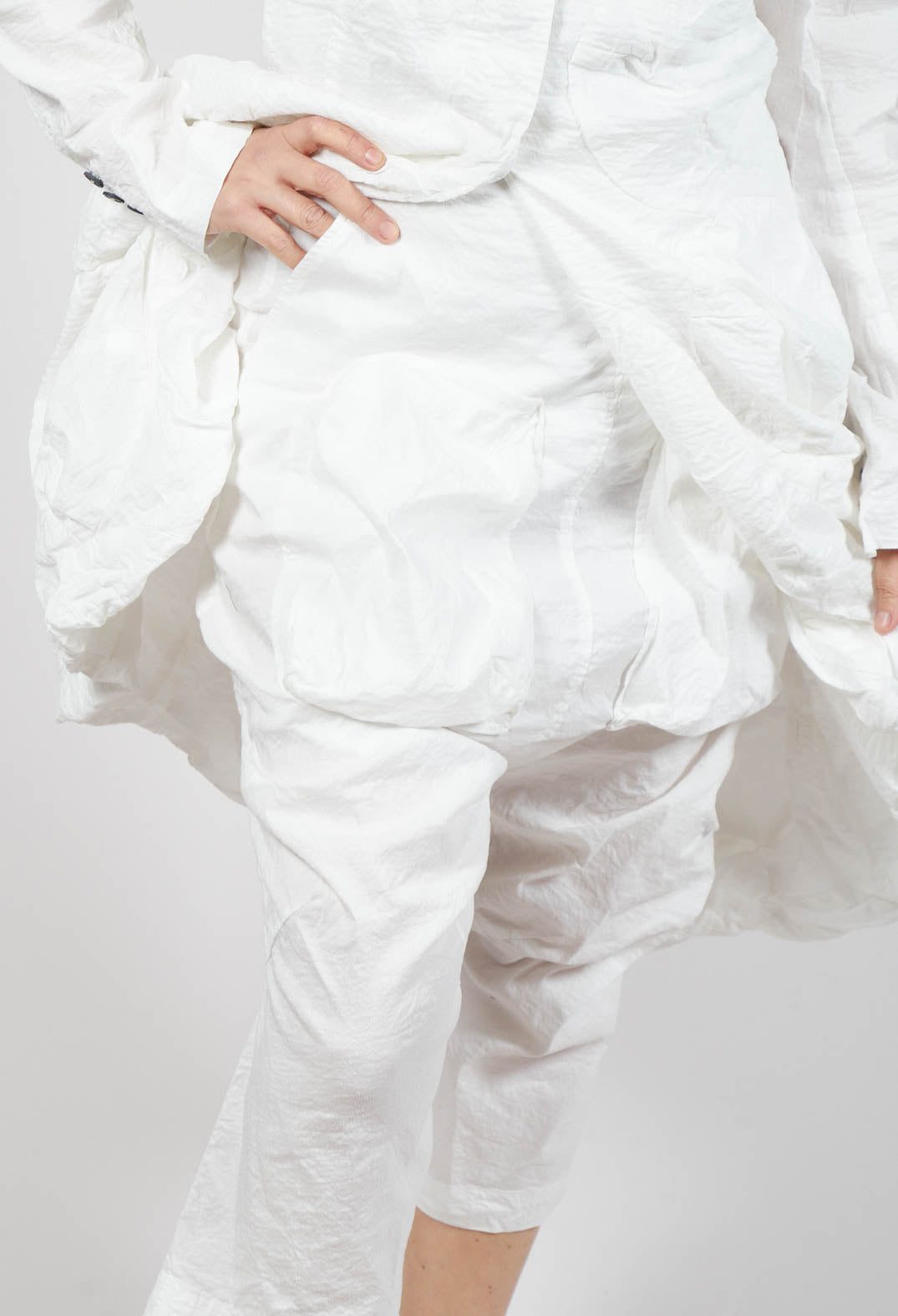Pocket Front Trousers in Starwhite