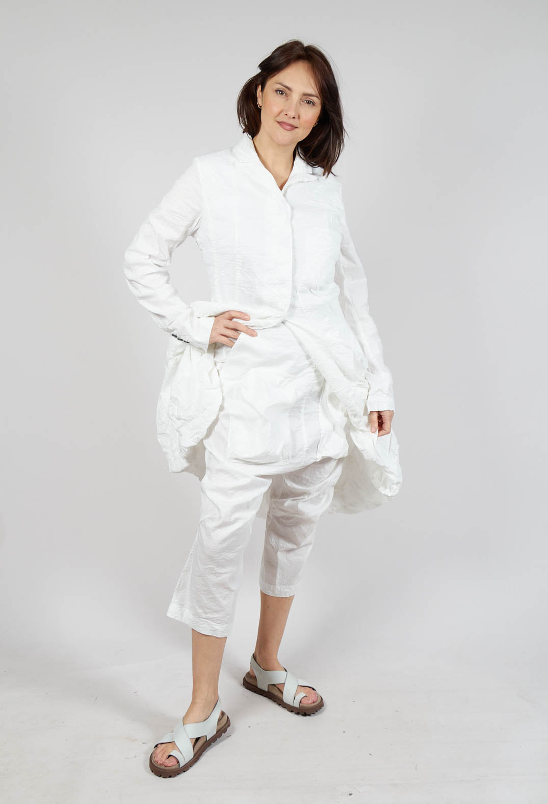 Pocket Front Trousers in Starwhite