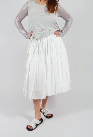 Pleated Skirt in Starwhite