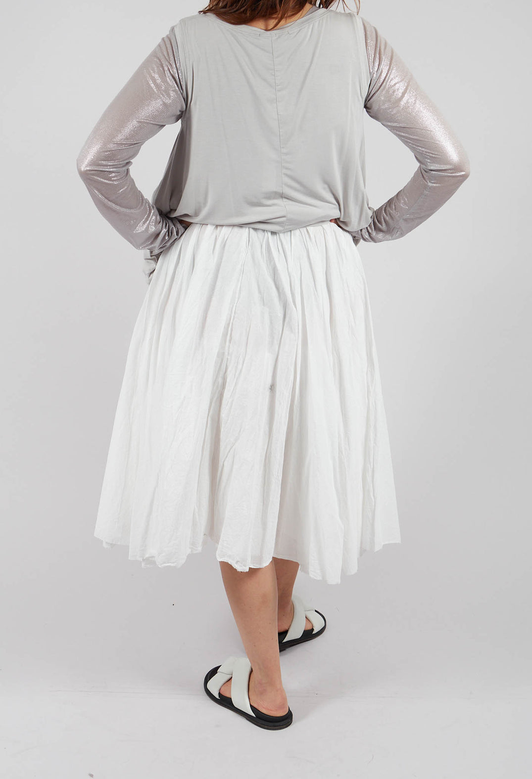 Pleated Skirt in Starwhite