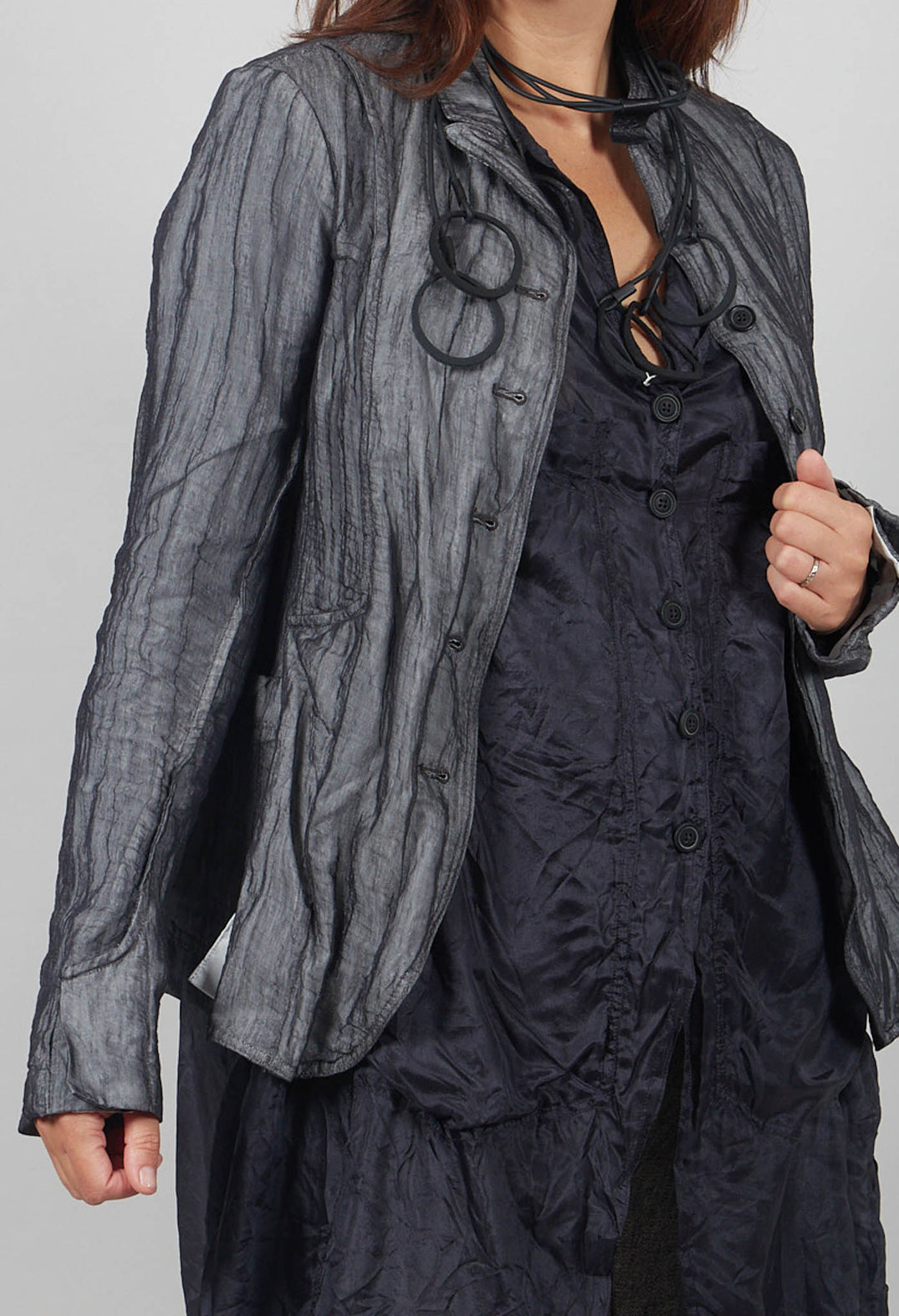 Slim Fit Jacket in Asteroid Sparkle