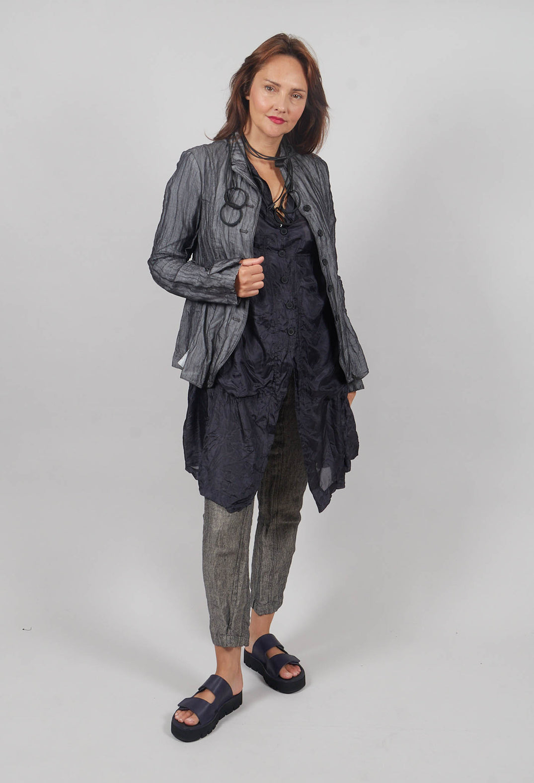 Slim Fit Jacket in Asteroid Sparkle
