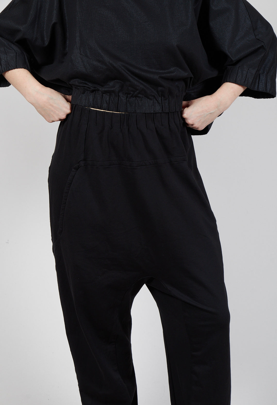 Jersey Jogger in Black