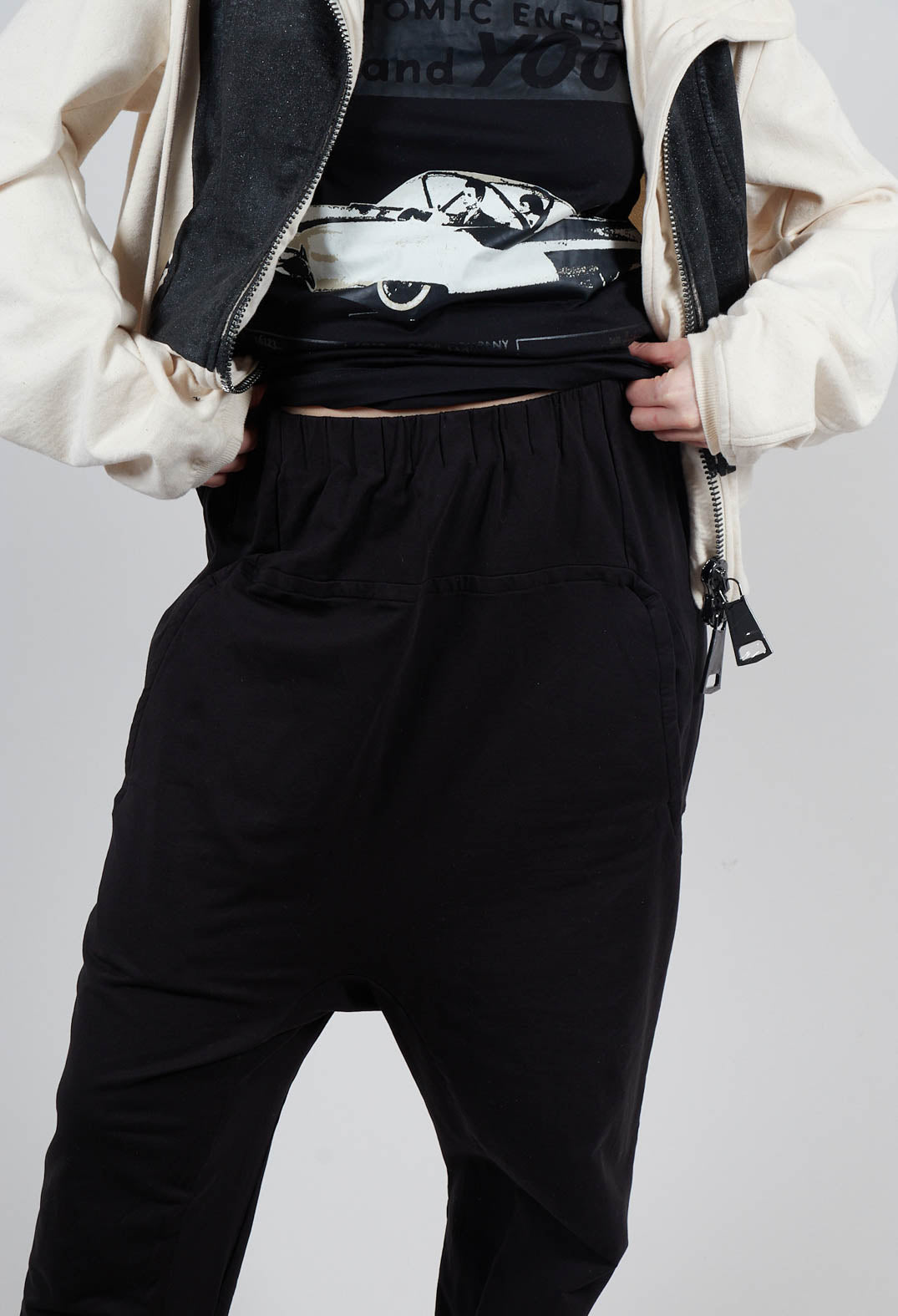 Jersey Jogger in Black