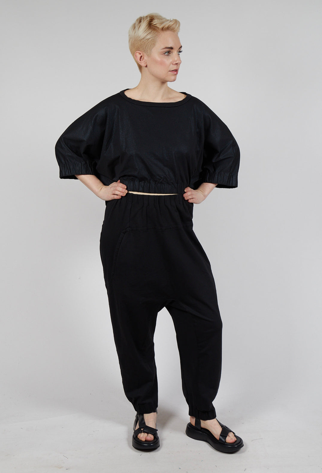 Jersey Jogger in Black