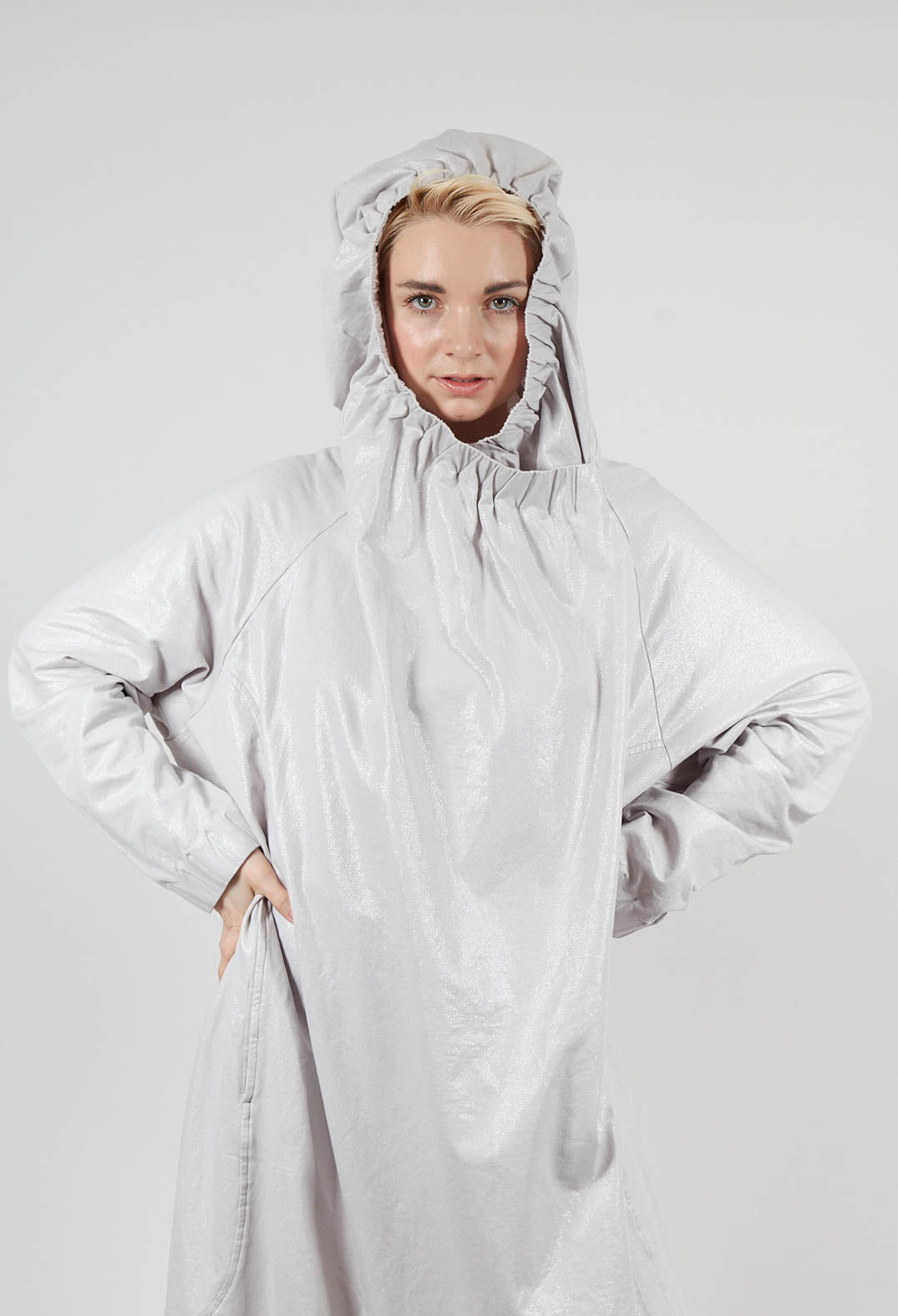 Hooded Dress in Moon Sparkle