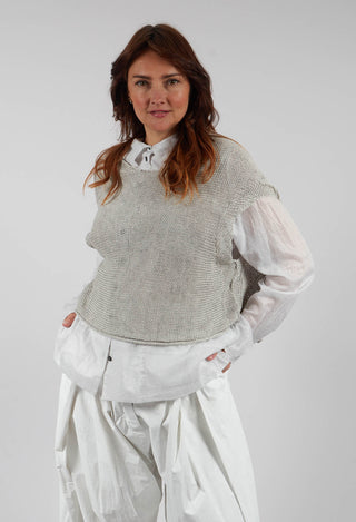 Open Knit Jumper in Moon Mel