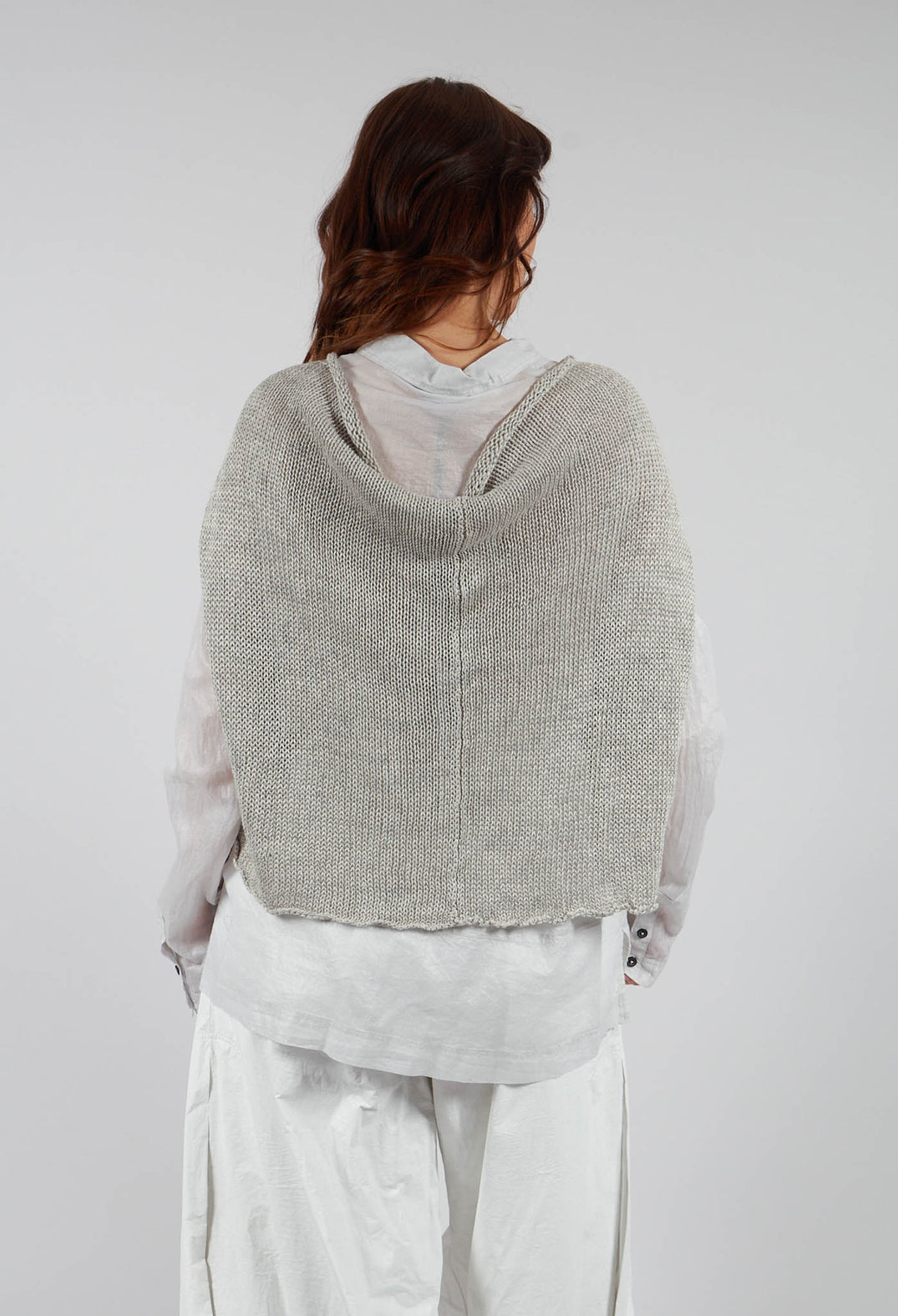 Open Knit Jumper in Moon Mel