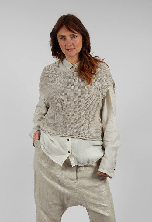 Open Knit Jumper in Dust